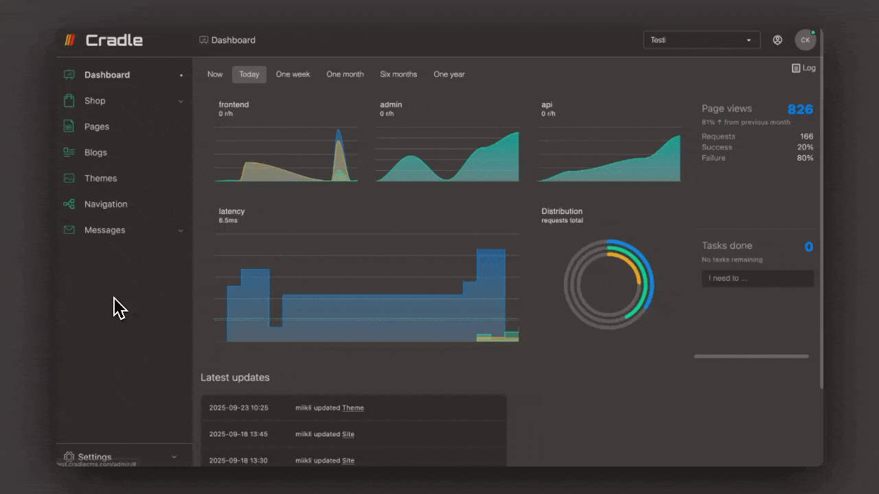How to get to email settings in admin